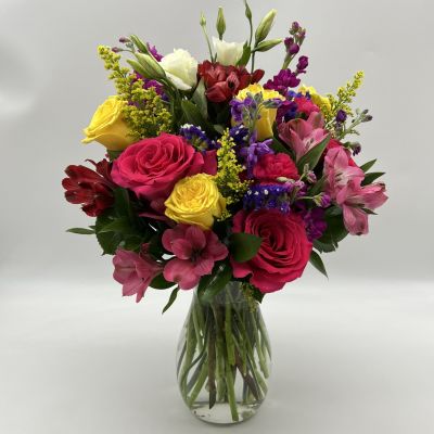 These dazzling flowers are simply beautiful and will remind someone that you're thinking of them.