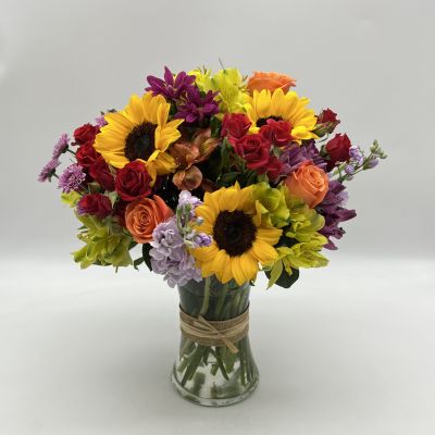 Celebrate someone with this dazzling bouquet that's certain to put a smile on anyone's face.