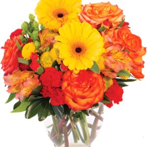 Amber Awe floral bouquet