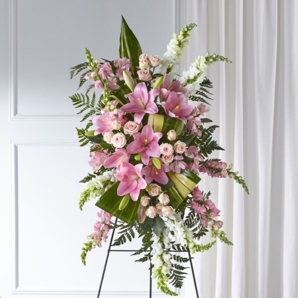 Elegant Embrace Pink Garden Spray