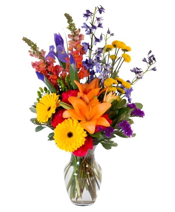 vibrant meadow bouquet