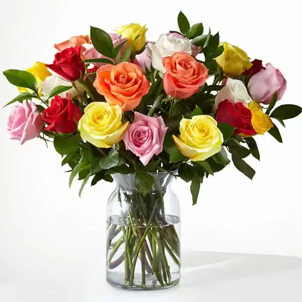 mixed roses