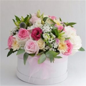 box of blooms floral arrangement