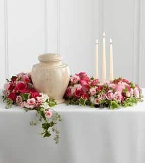 Pink Color S-Shape Urn Tribute